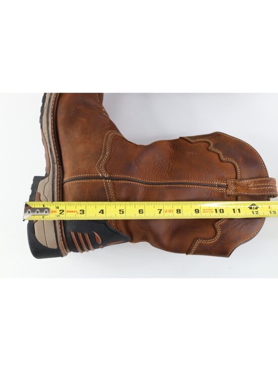 Vintage Y2K Dan Post Mens 13 EW Waterproof Leather Journeyman Cowboy Boots Brown main image 10